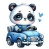Panda i auto