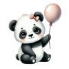 Pandica sa rozim balonom