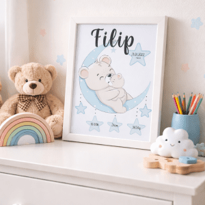 Personalizirani jastuci i okviri sa podacima rođenja