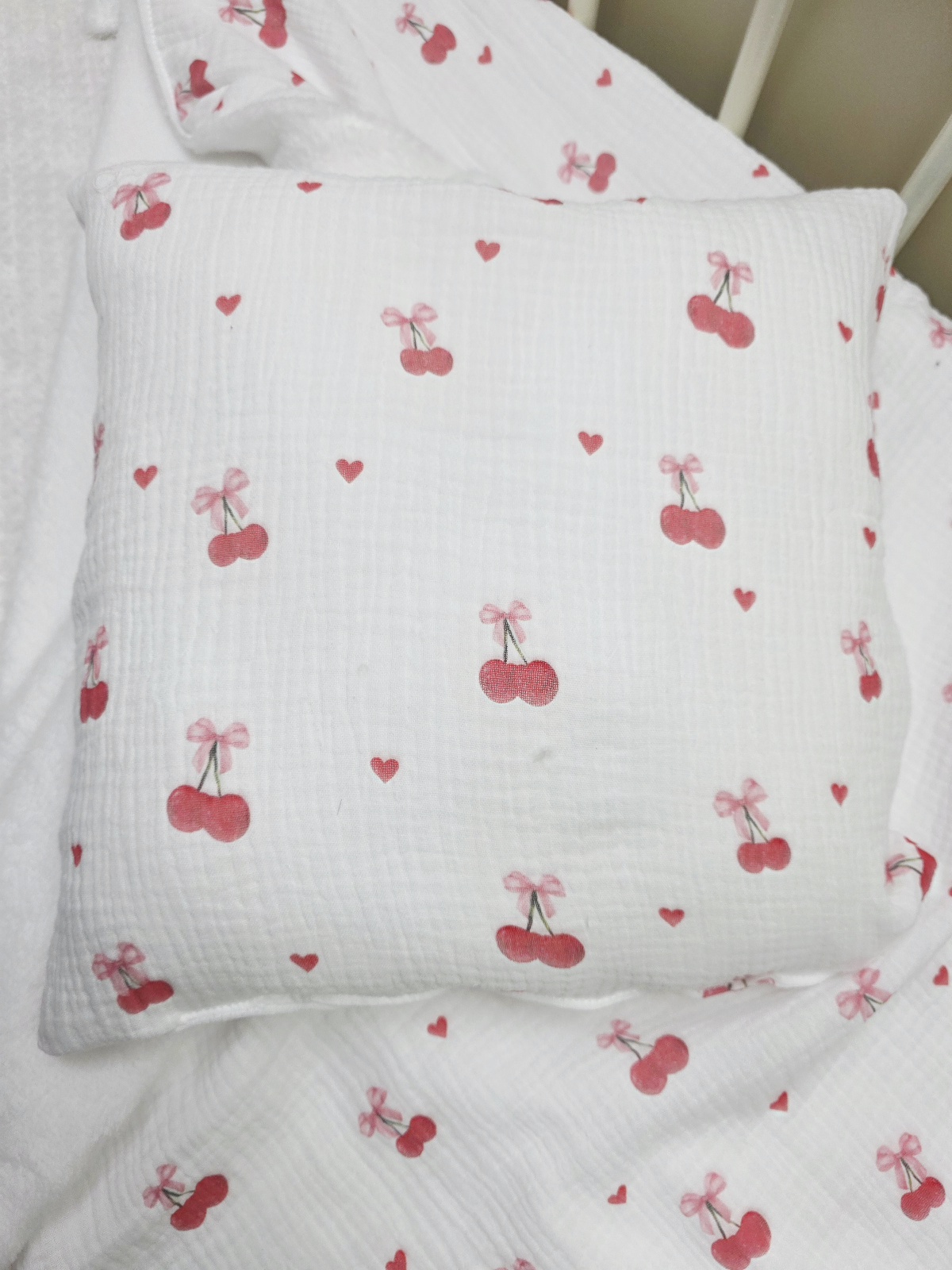 SET 4bdvoslojna muslinminky dekica+jastučić+muslin slinček+muslin krpica 10998 - Slika 3